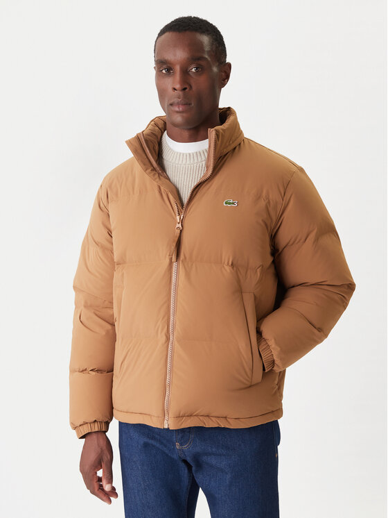 Lacoste Kurtka puchowa BH5154 Brązowy Regular Fit