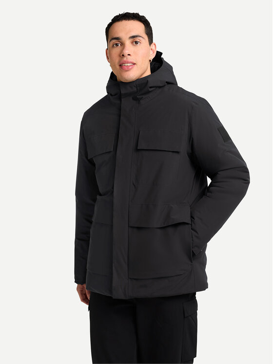Jack Wolfskin Kurtka zimowa Brandenburger A65047 Czarny Regular Fit