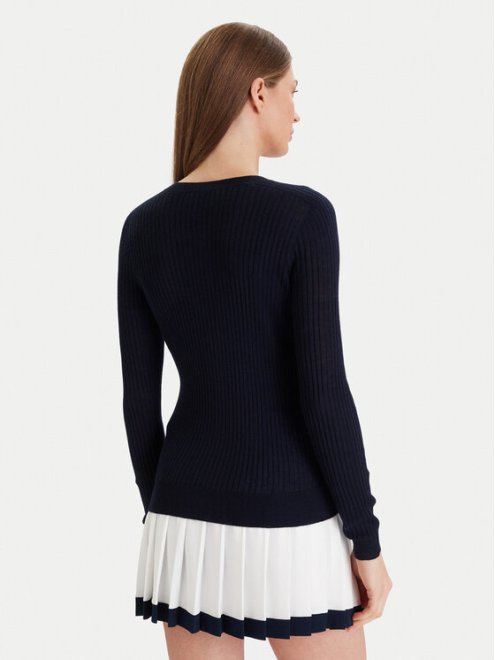 Lacoste Kardigan AF4141 Granatowy Slim Fit