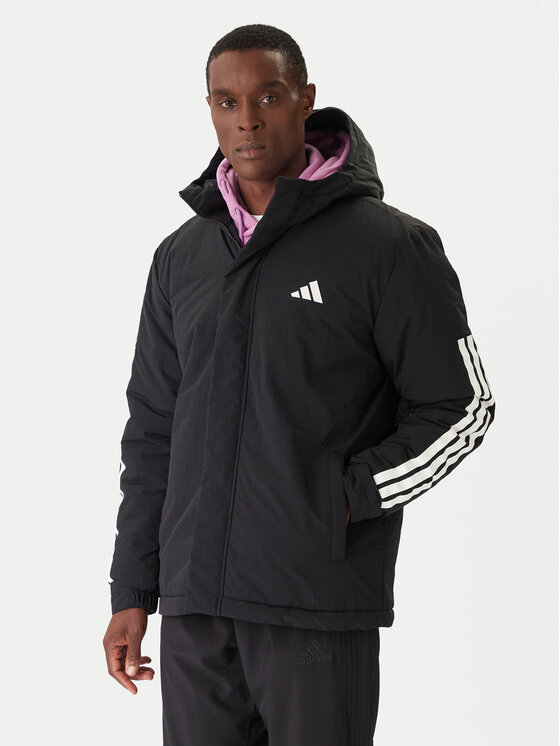 adidas Kurtka zimowa Climawarm 3-Stripes JY8303 Czarny Regular Fit