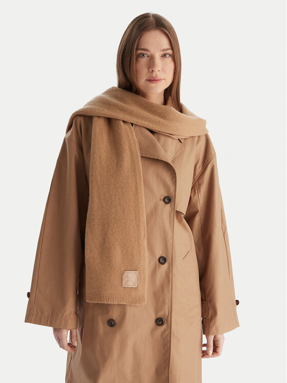 Calvin Klein Szalik Emblem LV04D8014G Beżowy