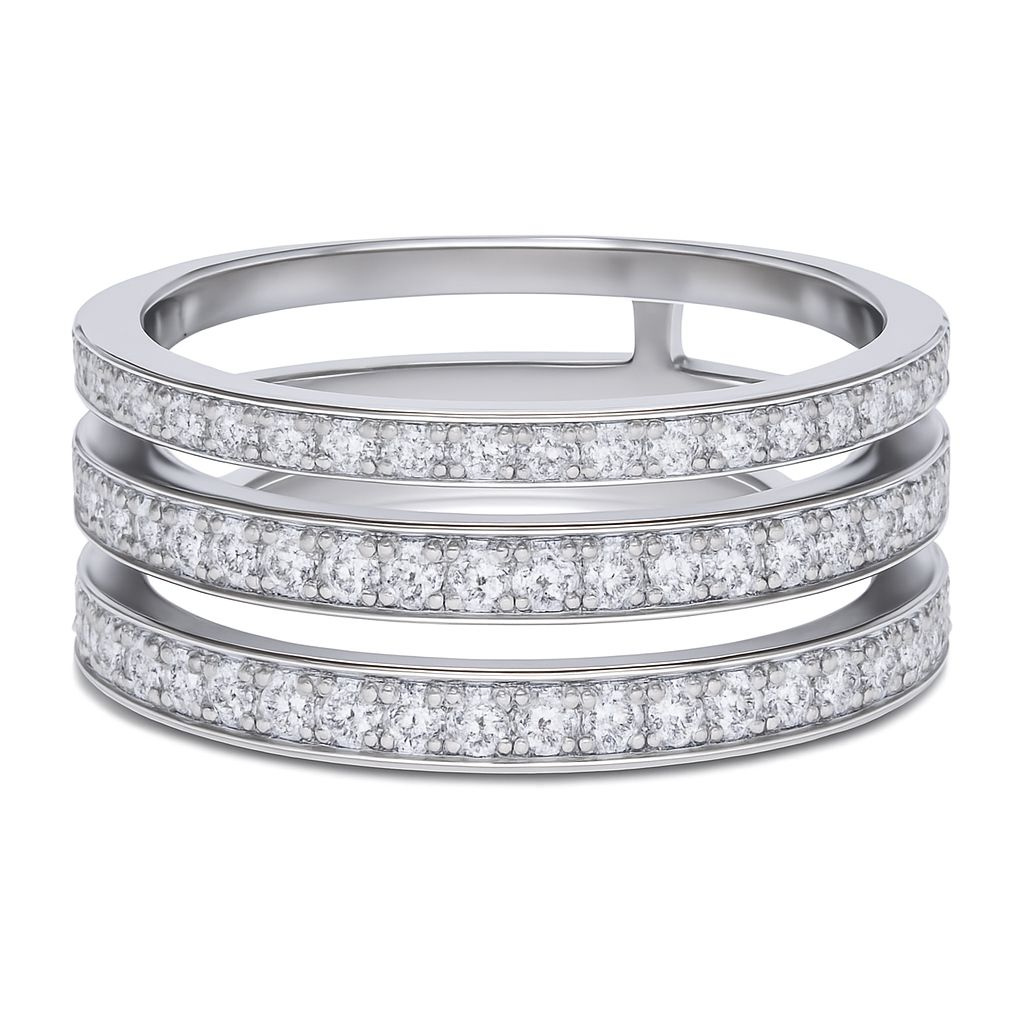 Biżuteria DIAMONFIRE 6118421082170. Pierścionek, Kolor szary. Kobieta.