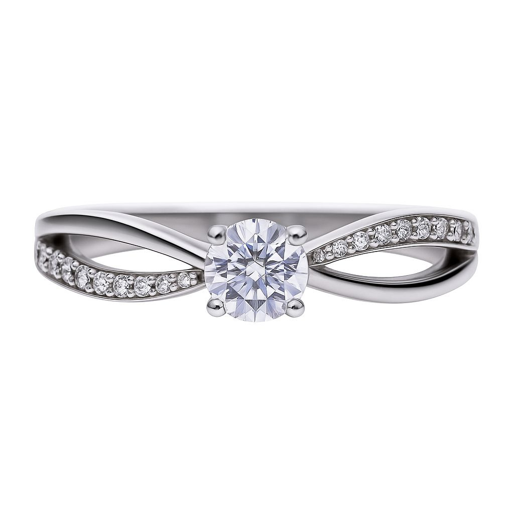 Biżuteria DIAMONFIRE 6119091082170. Pierścionek, Kolor szary. Kobieta.