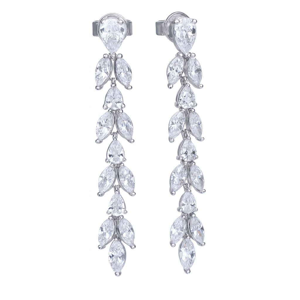 Biżuteria DIAMONFIRE 6220211082. Kolczyki, Kolor szary. Kobieta.