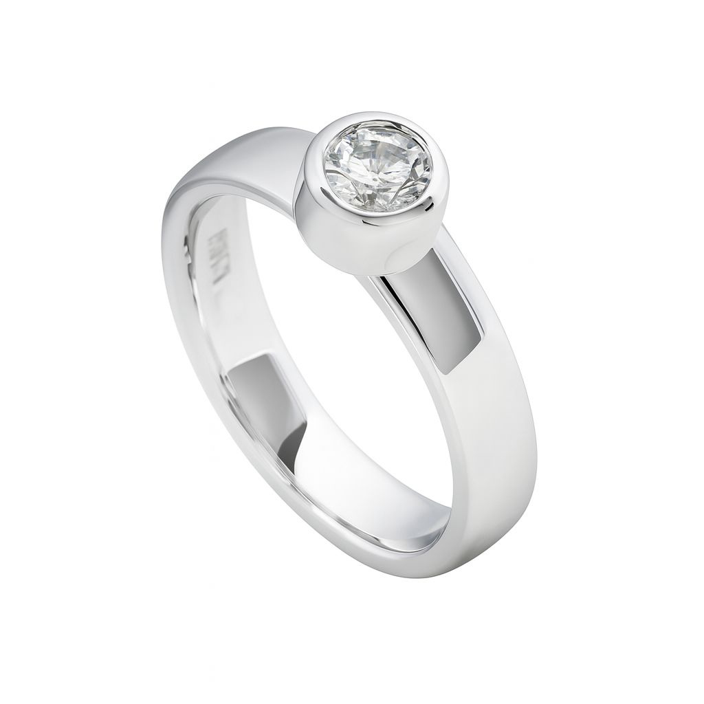 Biżuteria DIAMONFIRE 6110821082165. Pierścionek, Kolor szary. Kobieta.