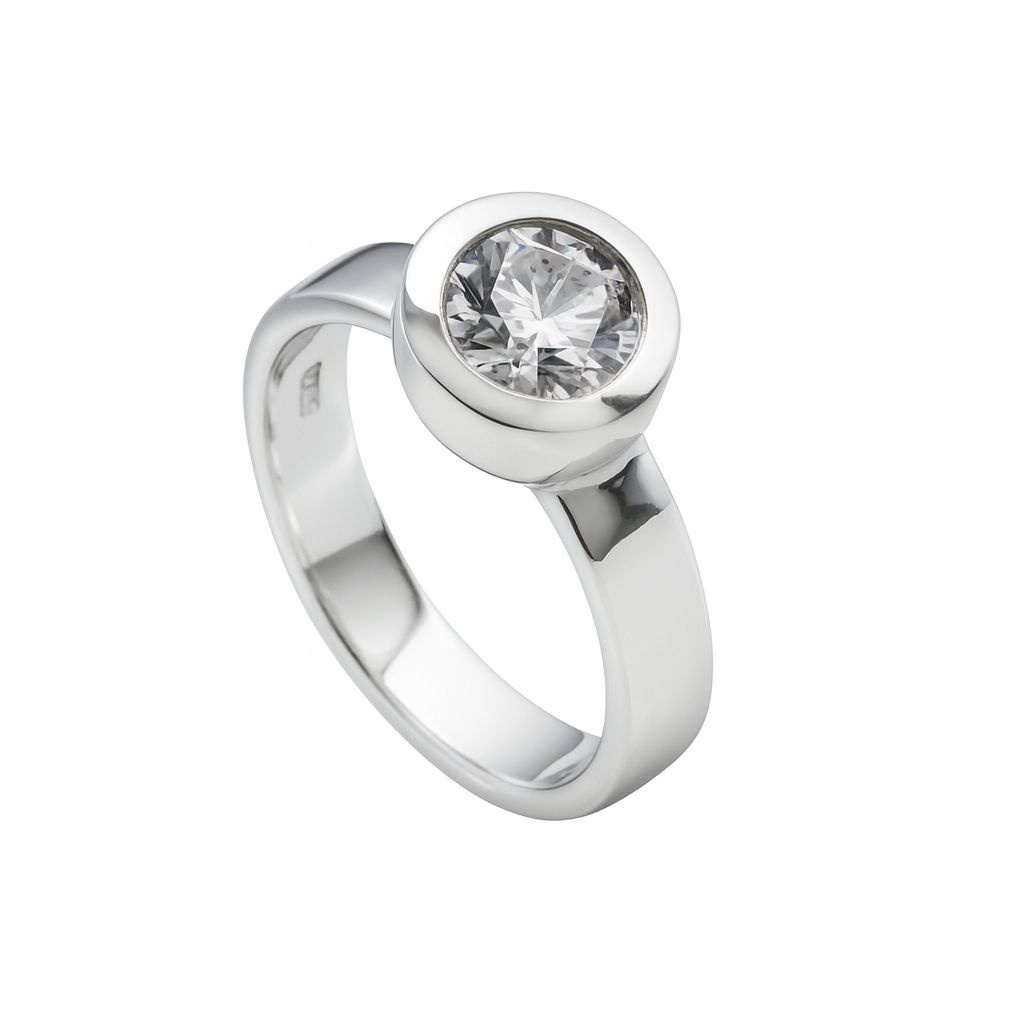 Biżuteria DIAMONFIRE 6112291082160. Pierścionek, Kolor szary. Kobieta.
