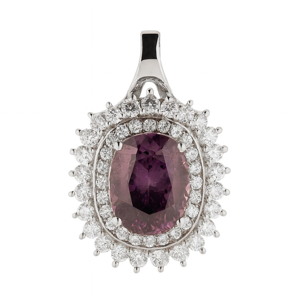 Biżuteria DIAMONFIRE 6513681100. Wisiorek, Kolor szary. Kobieta.