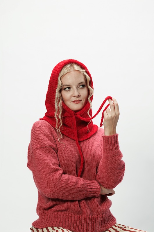Alpaka Balaclava - czerwony