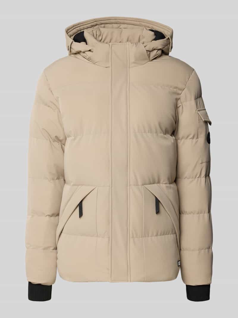 Kurtka pikowana z kapturem model ‘CAMDEN’