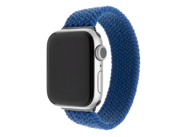 FIXED Elastic Nylon Strap do Apple Watch 40/41/42 mm size XS blue