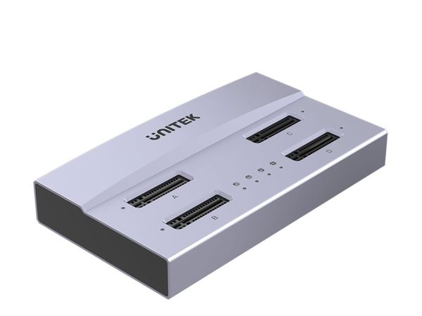 UNITEK USB4 4-kieszeniowa stacja dokująca/klonująca M.2 S1243BGY01-EU