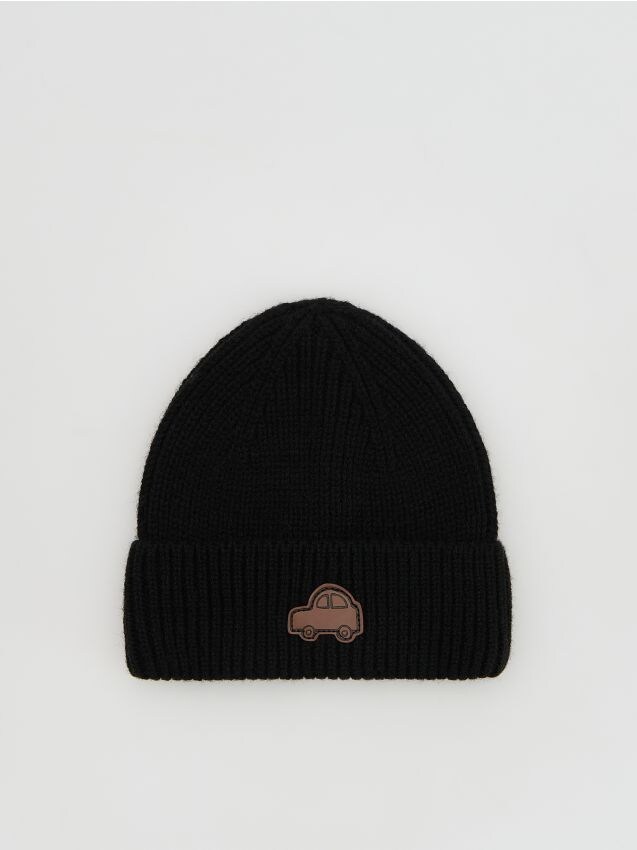 Reserved - Czapka z wełną - czarny