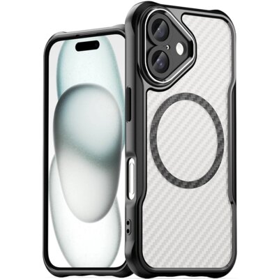 Etui HURTEL Leading Series MagSafe do Apple iPhone 16 Czarny