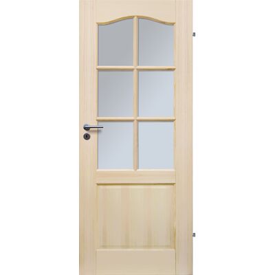 Skrzydło drzwiowe TRYPLET 6S 80L z szybą hartowaną