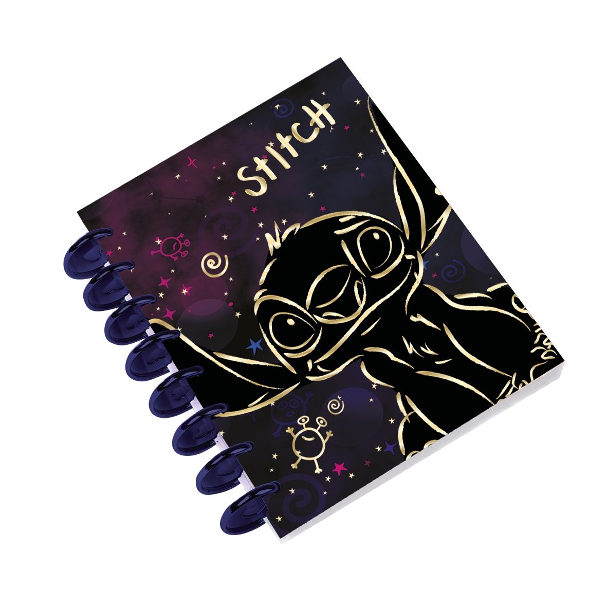 Patio Kołobrulion A5 Disney Gold Stitch big ring 100 kartek wzór 3