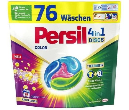 Persil Color 4w1 76 kapsułek – niemieckie kapsułki do prania kolorowych tkanin, ochrona kolorów i świeżość