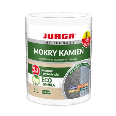 Impregnat do kamienia naturalnego MOKRY KAMIEŃ 3 l Jurga