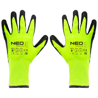 Rękawice robocze ocieplane nylon powlekany lateksem 8