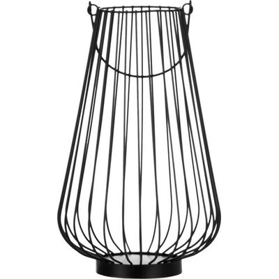 Lampion Lagos metalowy 27,5 x 45,5 x 58 cm czarny