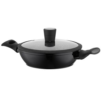 Garnek aluminiowy niski Magnum z pokrywką 28 cm 3,5 l