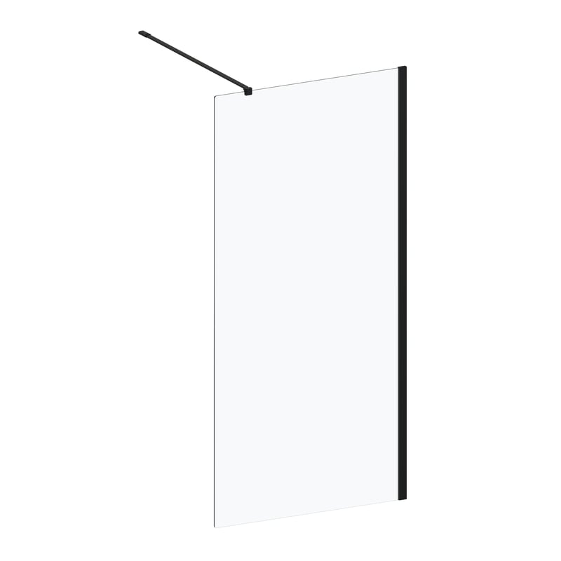 Kabina Walk-in Remix 100 x 200 cm czarna Sensea