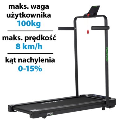 Bieżnia elektryczna TUNTURI Cardio Fit T5 BT 1103W 8km/h