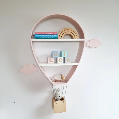 Półka dziecięca Balon Różowa - wysyłka w 24H