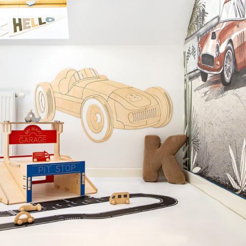 Drewniane auto formuła 1 na ścianę dla chłopca - OUTLET