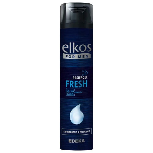 Elkos for Men Fresh 200 ml żel do golenia chłodzący z mentolem i vitaminą E