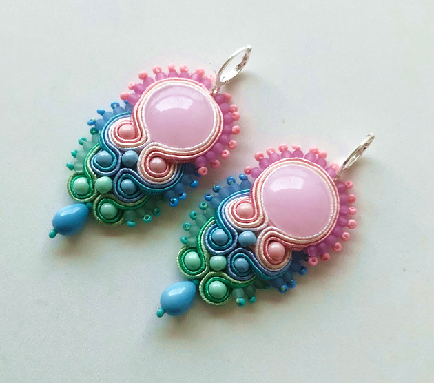 Sutaszowe kolczyki CANDY _ KOLEKCJA 2025