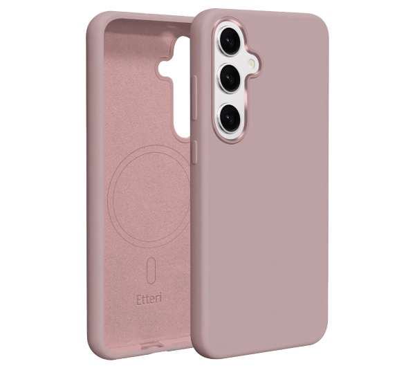 Etteri Silicone Case do Galaxy S25 Różowy