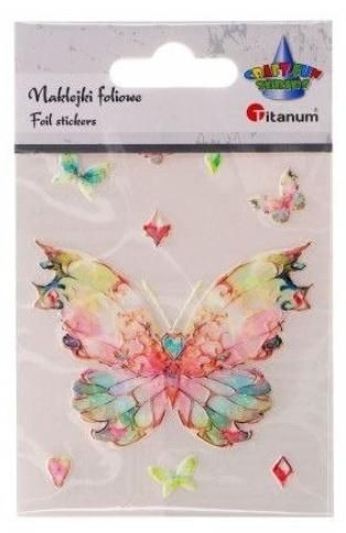 Naklejki foliowe motyl 74x55mm 9 szt