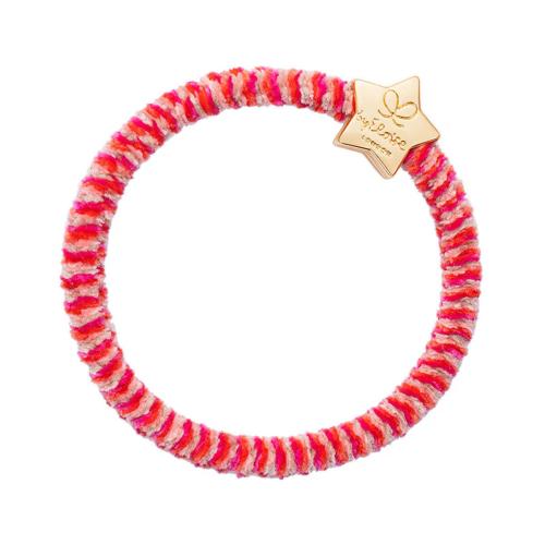 By Eloise London Velvet Gold Star Gumka do włosów 1 szt Odcień Pink Fizz