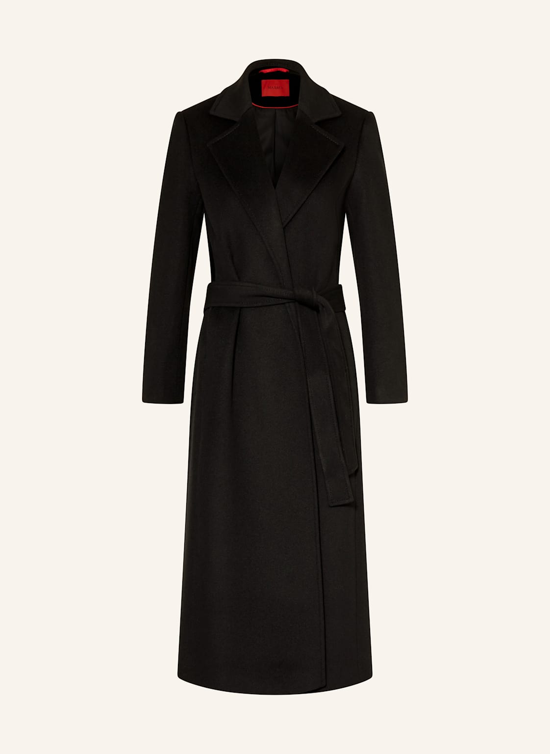 Max & Co. Płaszcz Wełniany Longrun schwarz