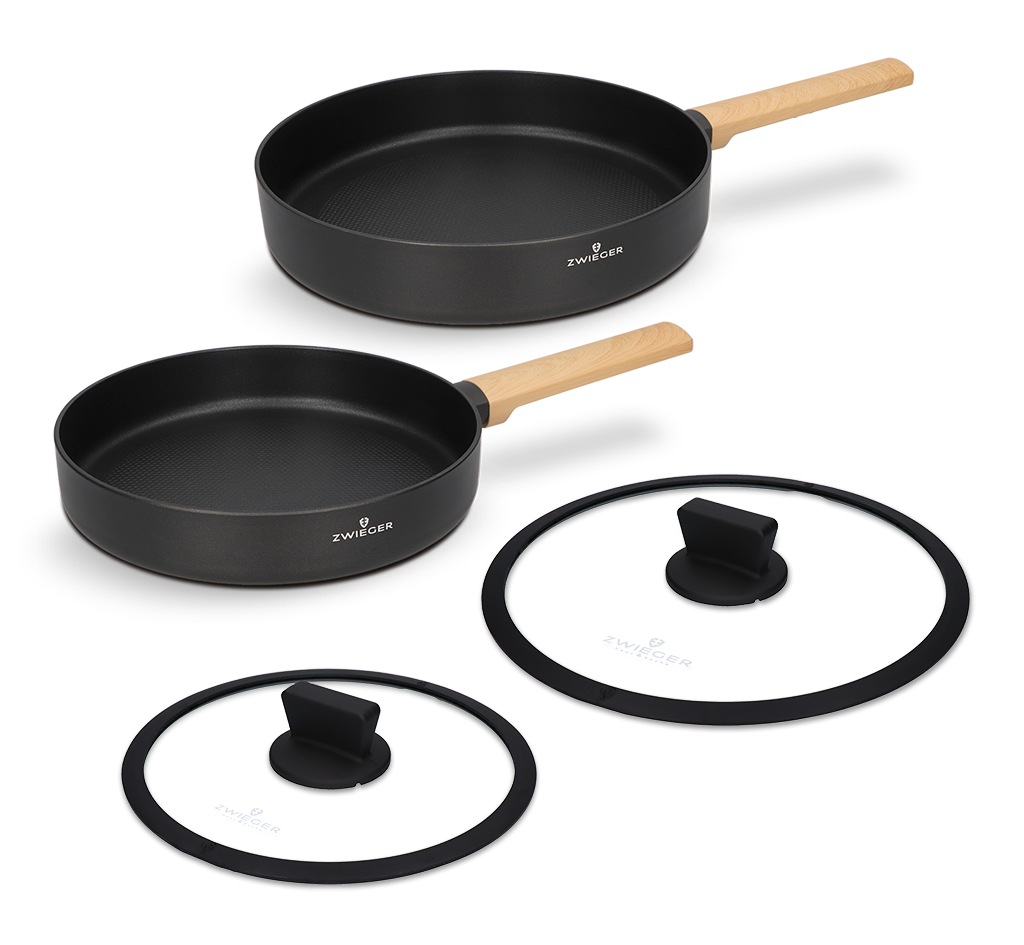Zestaw patelni i pokrywek 4 el. Norven Zwieger