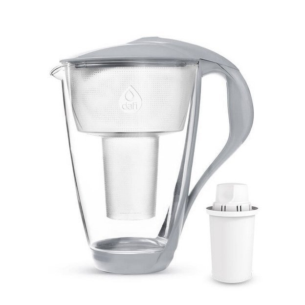 Szklany dzbanek filtrujący Dafi Crystal LED 2.0 L Szary + 1 Filtr