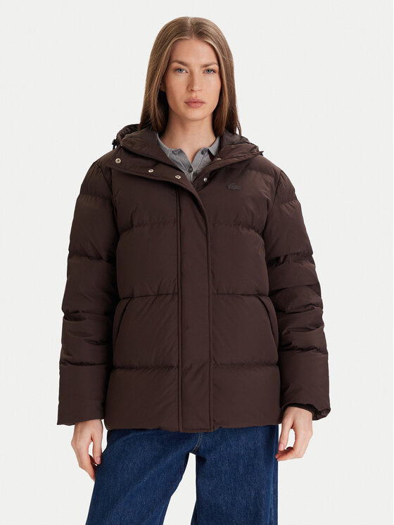 Lacoste Kurtka zimowa BF2608 Brązowy Regular Fit