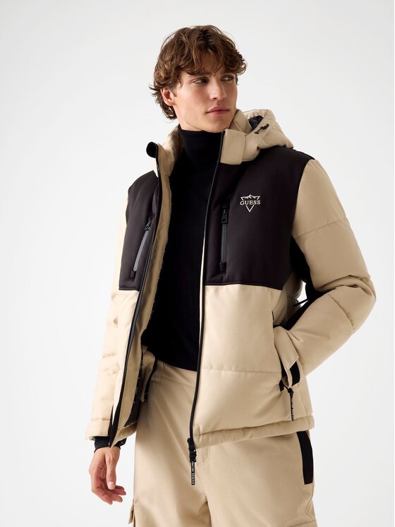 Guess Kurtka przejściowa 179584 Beżowy Classic Fit