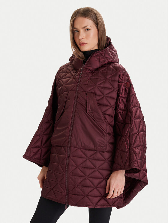 Save The Duck Płaszcz przejściowy D42465W JADE21 Bordowy Relaxed Fit