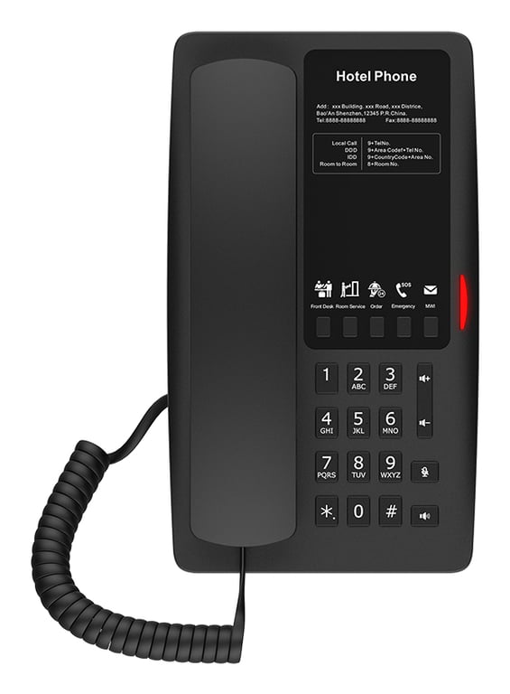 Fanvil H4W telefon VoIP Czarny 2 linii Wi-Fi
