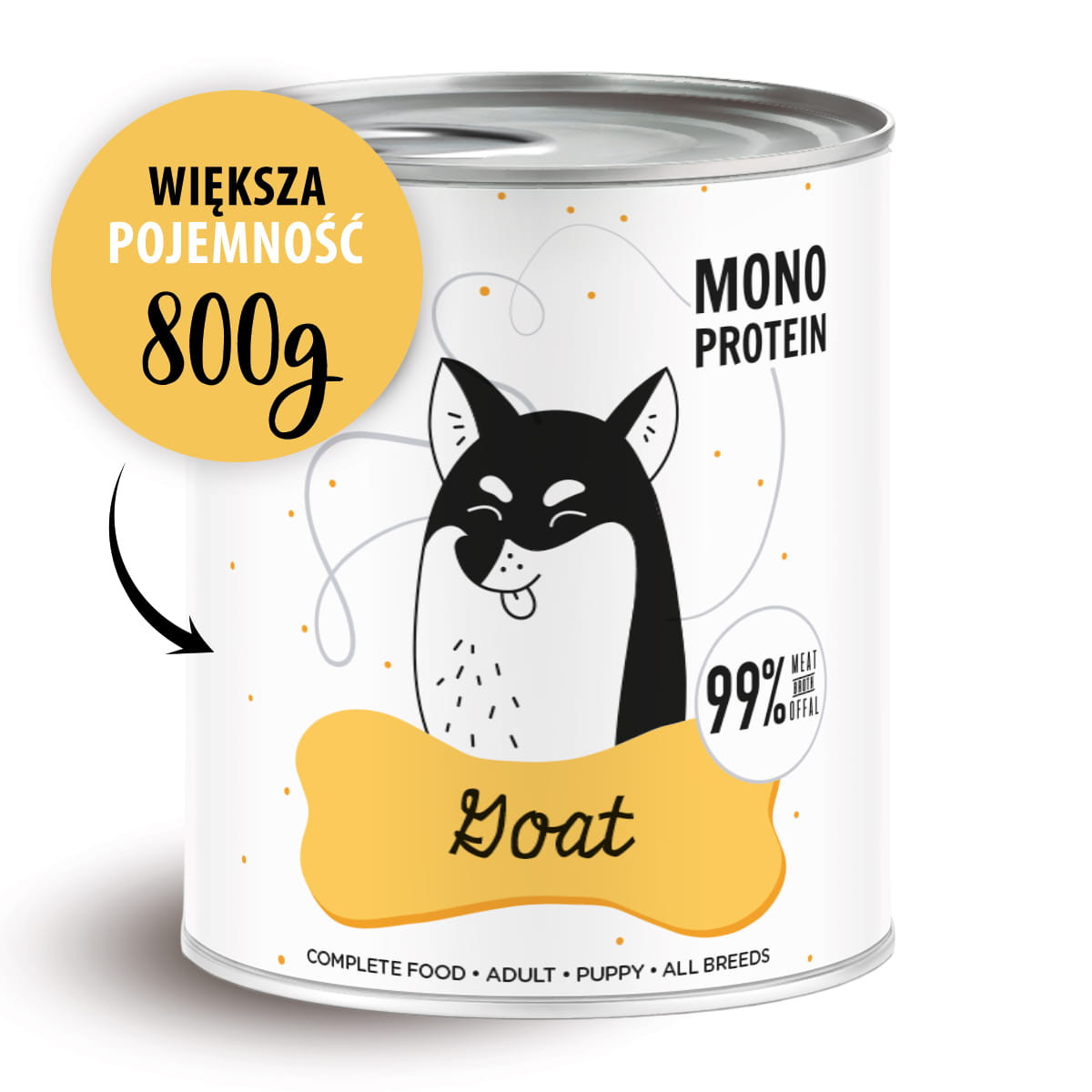PAKA ZWIERZAKA Pepe Goat - mokra karma dla psa - 800g