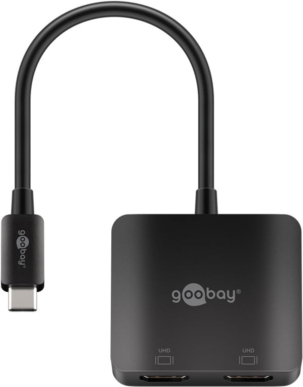 Goobay 60173 zewnętrzna usb 3840 x 2160 px Czarny