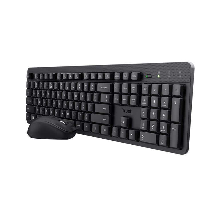 Trust Ody II klawiatura Dołączona myszka Biuro RF Wireless AZERTY Francuski Czarny 25023