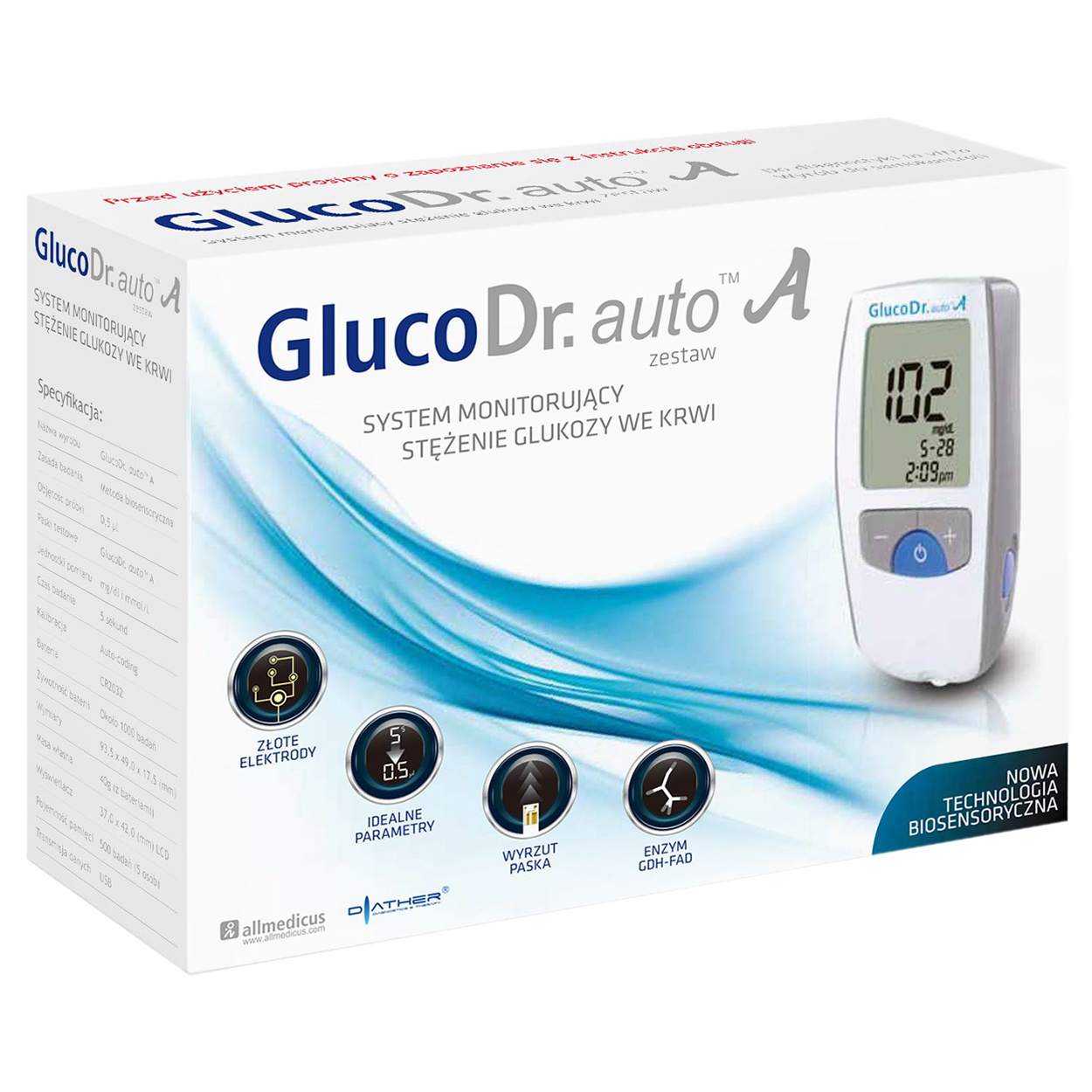 GlucoDr. Auto A, glukometr