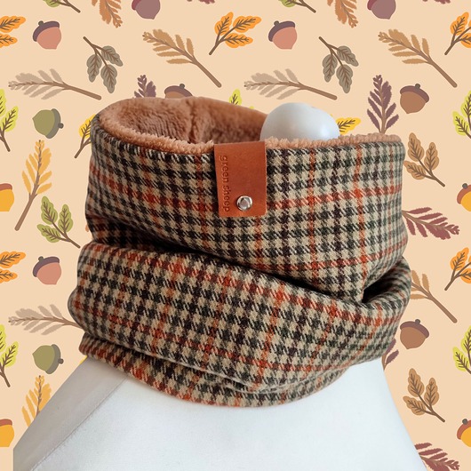 Komin Kratka - męski brązowy