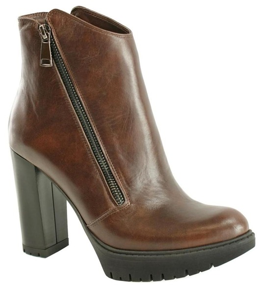 Botki skórzane licowe (6157)