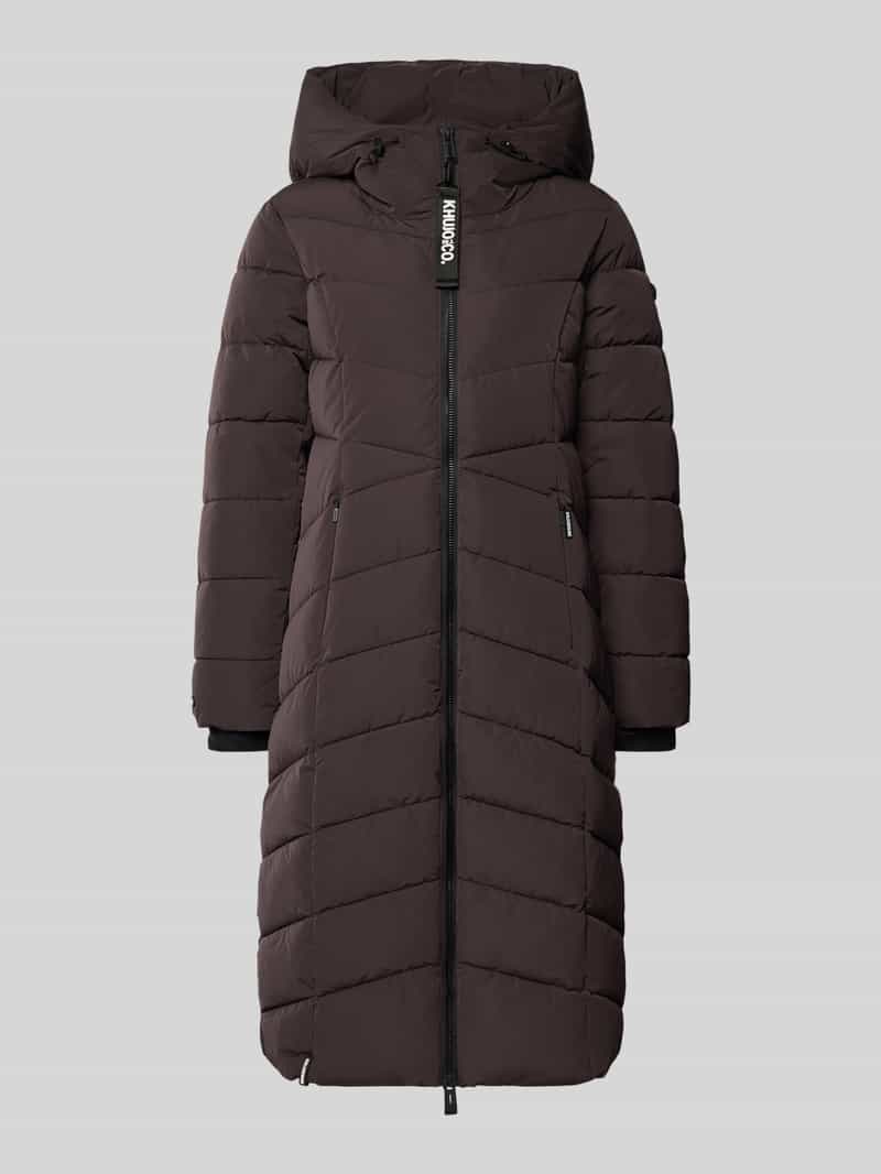 Płaszcz pikowany z dwustronnym zamkiem błyskawicznym model ‘FLESCH’