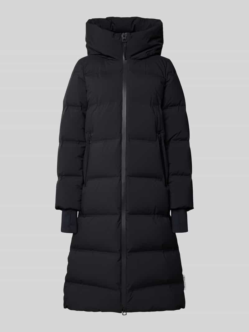 Płaszcz puchowy o kroju regular fit z długimi, dodatkowymi mankietami