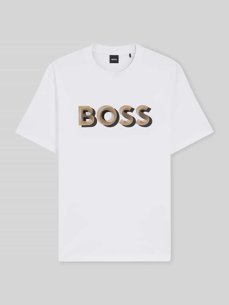 T-shirt o kroju regular fit z bawełny merceryzowanej model ‘THOMPSON 656’