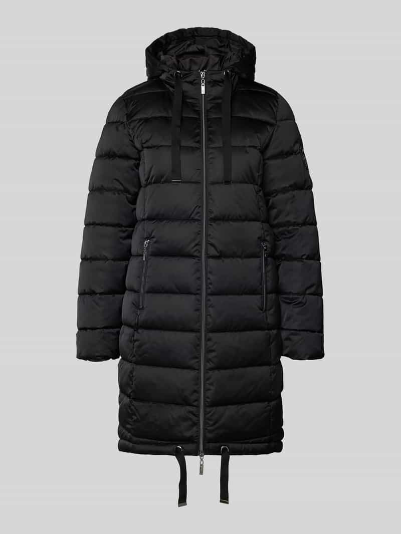 Płaszcz pikowany z kapturem